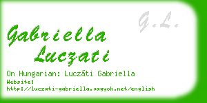 gabriella luczati business card